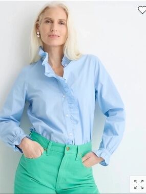 J.Crew Cottage Top in Cotton Poplin